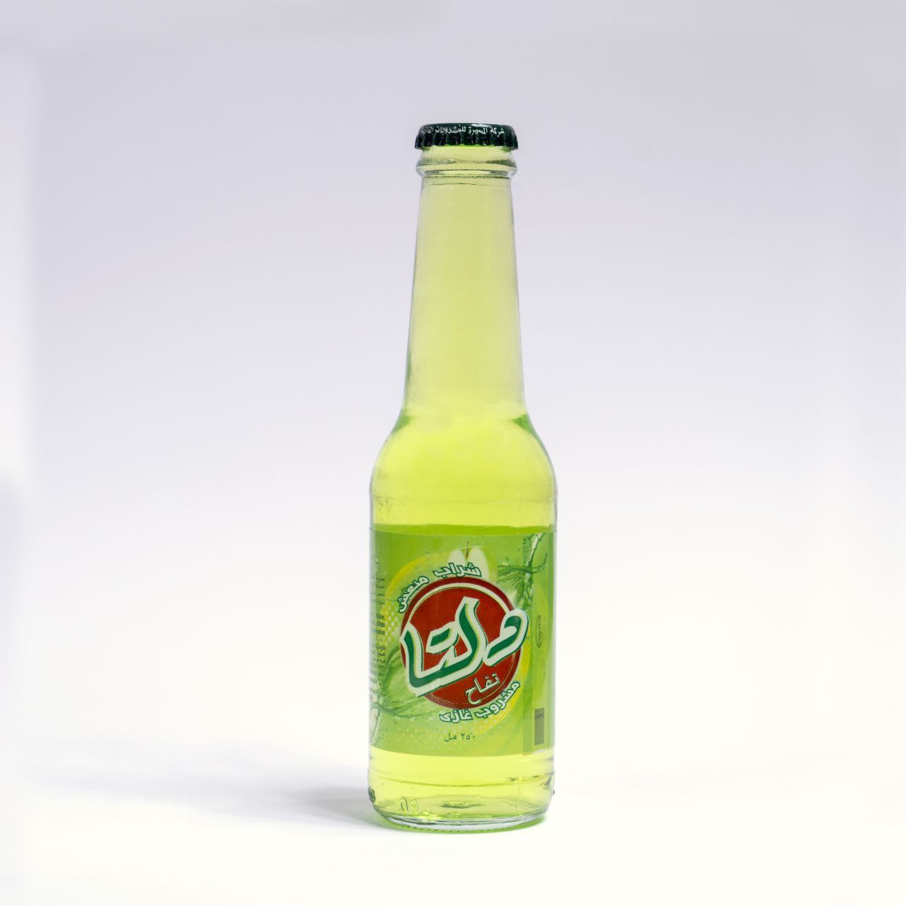 product دلتا تفاح زجاجة 250 ملم منتج شركة دلتا المسيرة مشروب غازي