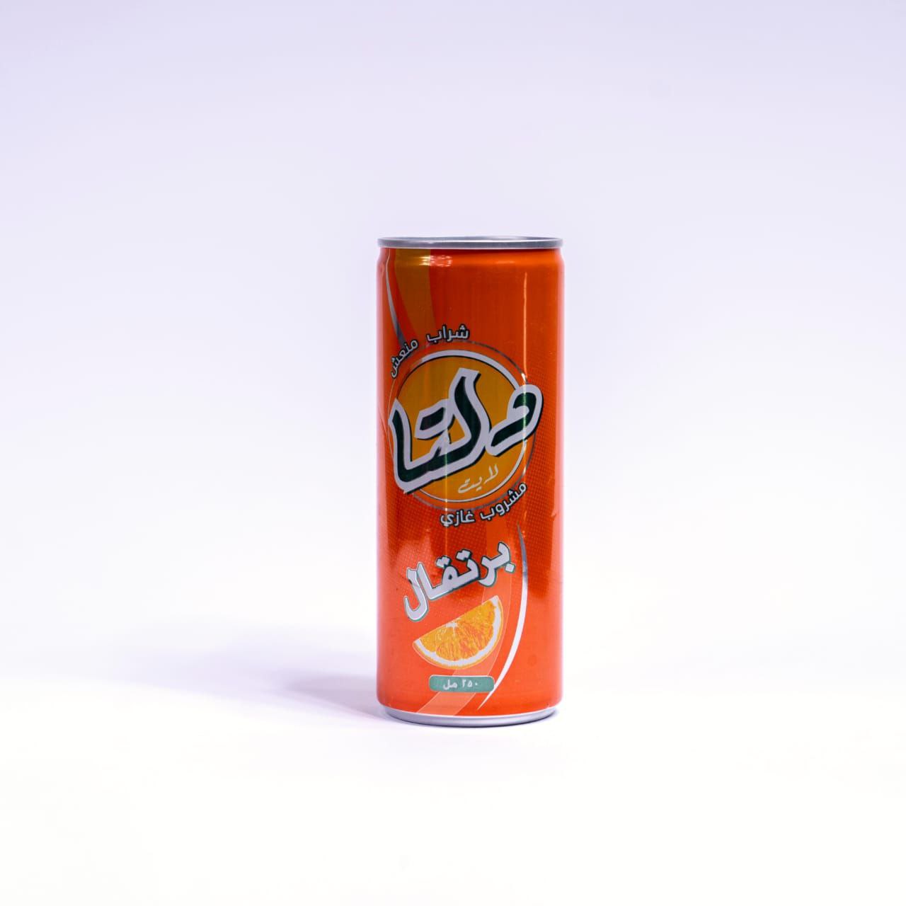 product دلتا برتقال علب 250 ملم منتج شركة دلتا المسيرة مشروب غازي