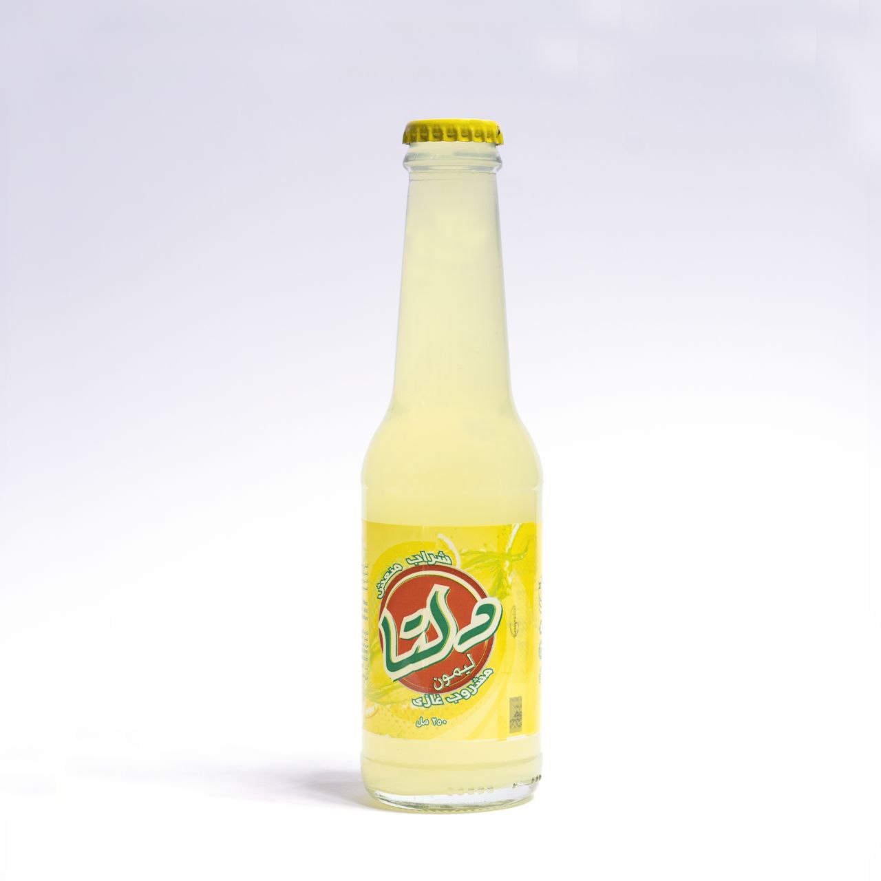 product Dalta Lemon bottle 250 ml منتج شركة دلتا المسيرة مشروب غازي