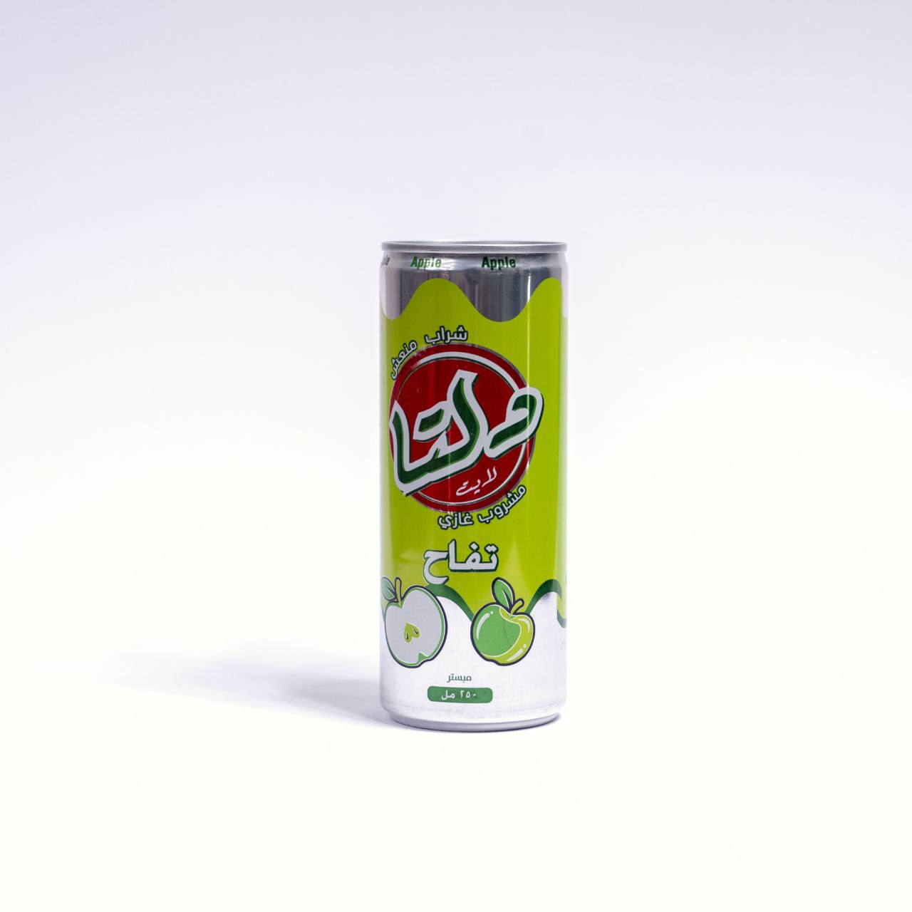 product دلتا تفاح علب 250 ملم منتج شركة دلتا المسيرة مشروب غازي